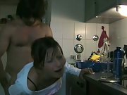 Kitchen sex fuck suck