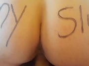 Slut ass fuck cowgirl fucking submissive cock reverse